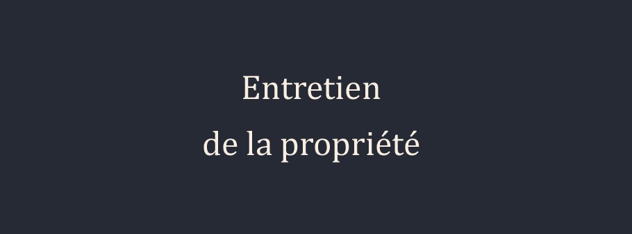 texte entretient de la propreté