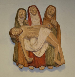 Jésus est détaché de la croix