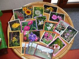 cartes confectionnées par les soeurs