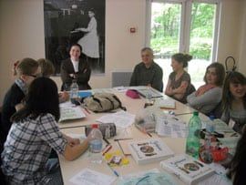 échange entre une soeur et un groupe